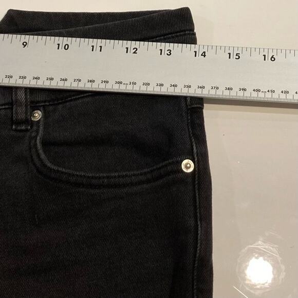 NWOT BA&SH Iago Logo Embroidered Jeans in Black Size 0 - Picture 9 of 13